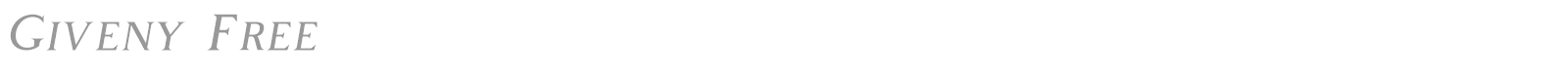 Giveny font preview